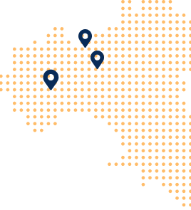 Cartina stilizzata dell'Italia